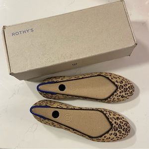 Rothy’s Cheetah the flat 8 with box